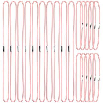 Mini Skater Travel Notebook Thick Elastic Bands Planner Refills Insert Connection Replacement Straps for Travel Journals Accessories, Two Sizes, 20Pcs (A5 & Passport Size) (Pink)
