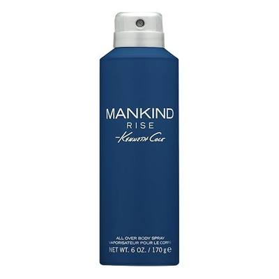 Kenneth Cole Mankind Rise Body Spray for Men, Notes of Eucalyptus, Ginger, and Sandalwood, Woody & Earthy Scent, Long-Lasting, Everyday Fragrance, 6 Fl Oz