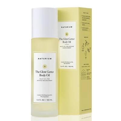 Naturium The Glow Getter Body Oil, Multi-Oil for Intense Nourishment, Hydrating & Moisturizing Formula, Vegan & Cruelty-Free, 3.4 oz
