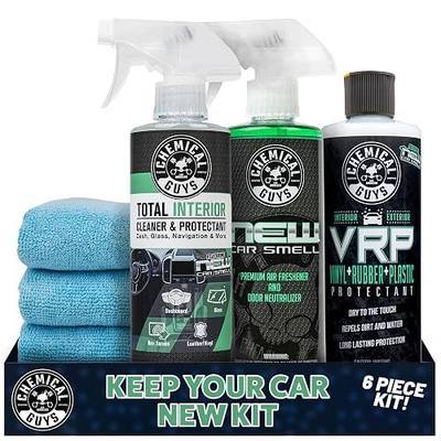 Chemical Guys, Keep Your Car New Kit, VRP, Total Interior & Air Freshener | New Car Scent Total interior cleaner, VRP, Air Freshener, & microfiber towels for cars and trucks, complete interior refresh