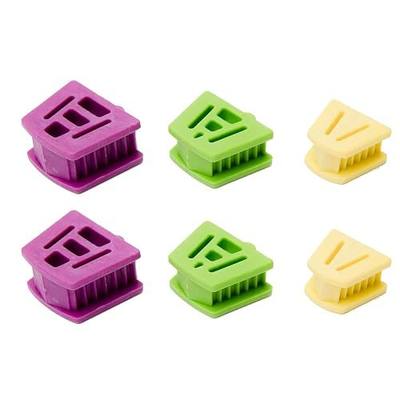 LA MIERE 6P Dental Silicone Mouth Props for Adults and Kids, 2 of Each Large, Medium, and Small Mouth Prop Bite Block