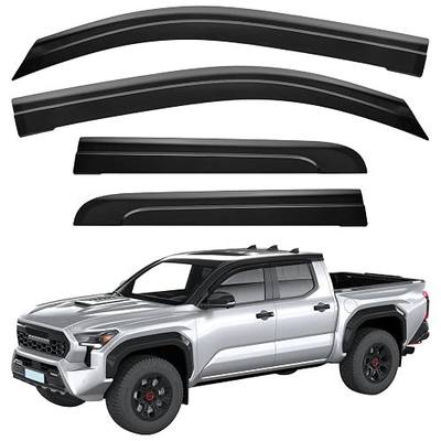 JOYTUTUS Rain Guards Compatible with 2024-2026 Tacoma Double Cab | Low Profile Outside Mount Acrylic Vent Visors, Tape-On Window Deflectors, Reduce Wind Noise & Block Rain
