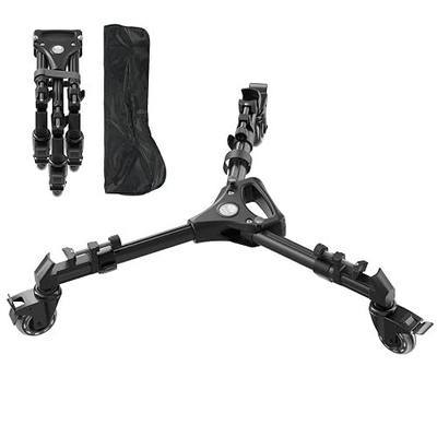 SIRUI Photography Tripod Dolly, Heavy Duty Universal Tripod Wheels with 3" Rubber Wheel, Adjustable Legs, 33lbs Capacity for DSLR Cameras Camcorder Photo Video Lighting (AM-DF02)