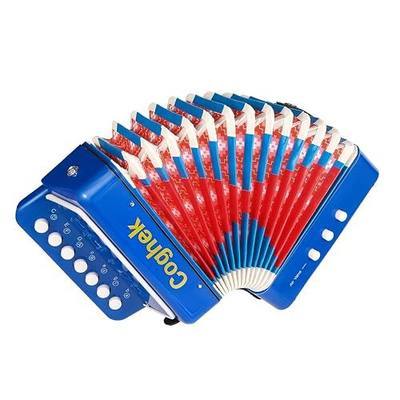 Kids Accordion For Kids 10-Key Mini Accordion Instrument Toy Blue | Portable children’s accordion musical instrument for beginners, educational music toy gift for creative music learning