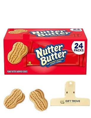 NutterButter Peanut Butter Sandwich Cookies, Lunch Snack, Holiday Treat, On The Go Snack