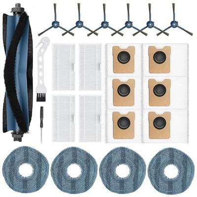 23 Pack C20 Omni Replacement Parts Accessories for Eufy C20 Omni Robot Vacuums kit, 1 Roller Brush, 4 HEPA Filters, 4 Mop Pads, 6 Side Brushes, 6 Dust Bags, 1 Clean Tool, 1 Screwdriver