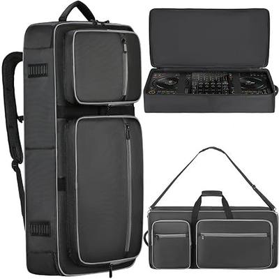 DJ Controller Bag Compatible with DDJ FLX10 / 1000 / REV7 / REV5 / SC LIVE 4, DJ Soft Case Gig Bag with Multi-pocket for DJ Controller & Accessories (Medium)
