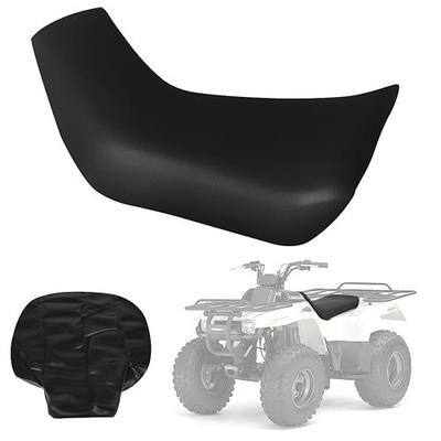 Seat Cover Replacement for 1988-2011 Kawasaki Bayou 220 250, Heavy Duty Leather ATV Seat Cover Replacement, Black