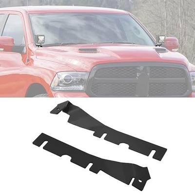 Ditch Light Bracket Fit for Dodge Ram 1500 2500 3500 Classic 09-23 | Hood Light Mount Bracket,Heavy Duty Steel,No Drill installation,Wrinkle Coated Black,Sturdy & Durable,Bolt-on Application