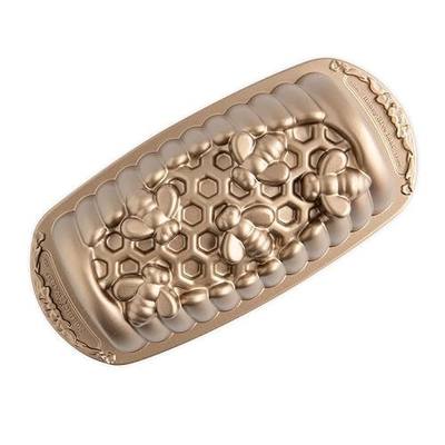 Nordic Ware Honey Hive Loaf, 6 Cup, Toffee