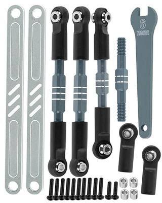 RC Turnbuckles Camber Links Upgrades Part for ECX 1/10 2WD Brutus,Circuit,Ruckus,Axe,AMP MT,AMP DB,AMP Crush,K&N Torment,Aluminum Turnbuckles Camber Links Hops Up,Titanium