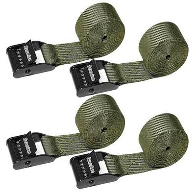Heavy Duty Trail & Game Camera Mount Straps Belts Hunting Camera Tree Mounting Strap Belts Kit, Tie Down Straps with Buckle Portable UV Resistant and Foldable Nylon Fiber Strap Hunting Accessory 4 Pcs