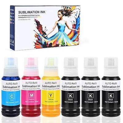 600ml Sublimation Ink for Ecotank et 15000, Ecotank et 2400, Eoctank 2800, Ecotank 2850, ET-3850, ET 2803, ET-2720, ET-2760, ET-2840, ET-3830, XP4100, Sublimation Heat Press Ink