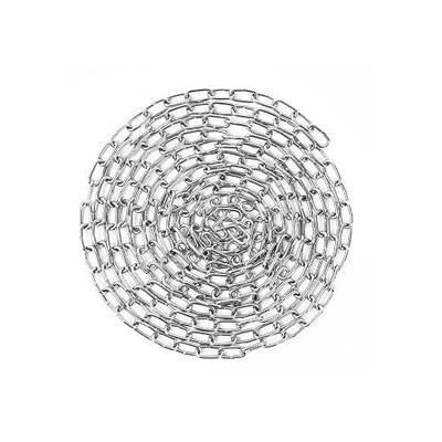 10 Feet SUS304 Stainless Steel Chain, Hanging Chain Link Light Duty Chain, Heavy Duty Hanging Chain for Home Outdoor Camping, Thickness 0.08 inches