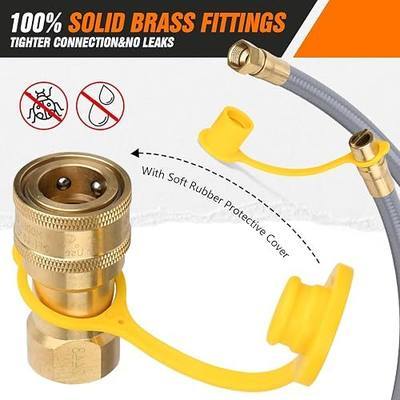 1/2 Inch Natural Gas Hose 48FT with Quick Connect Fittings, Natural Gas Conversion Kit for Blackstone Grill, Gas Line for Patio Heater, Pizza Oven, BBQ, CSA