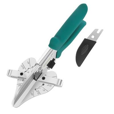 O’Shine 22.5 Degree Miter Shears For Angular Cutting Molding Wood Crafting, Quarter Round Cutting Tool Shoe Molding Cutters, Multi Angle Miter Shear Cutter Trim Cutter Hand Tool, w/ 1pc Extra Blade