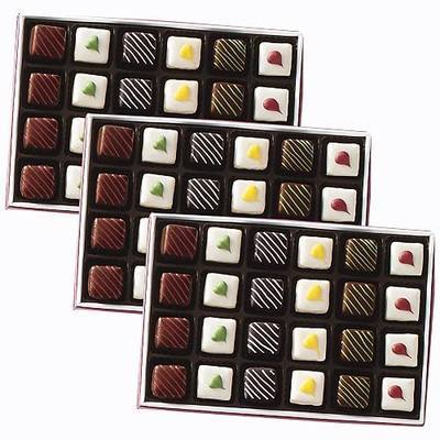 The Swiss Colony Christmas Petits Fours Assorted Layer Cakes - 3 Gift Boxes | Assorted Gourmet Mini Layer Cakes, Chocolate and Swiss Creme Cakes, Holiday Dessert Gift Pack of 24, Cake Assortment