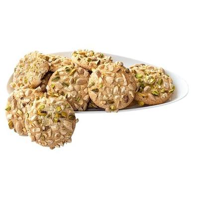 ChixCakes - Ghorabieh Marzipan Cookies – A Luxurious Traditional Persian Treat Made with Premium Pistachios, Offering a Buttery Texture and Unforgettable Flavor. Perfect for Gifting, Celebrations, or Indulging Yourself! Bake to your order. Gluten Free. (Medium, 12, Count)