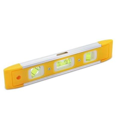DTDNZKN 9" (23cm) Torpedo Level Magnetic with 3 Bubble Spirit Levels | (45,90,180 Degree) Small Leveling Tool - Ideal for Hanging Pictures, Installing Shelves, and Home Renovations