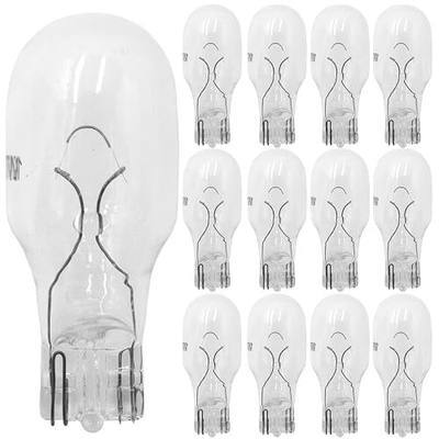 12-Pack 12 Volt 7 Watt Low Voltage T5 Landscape Light Bulbs for Malibu Lights Landscape, Appliance, RV, Outdoor,Lamp -2800K Warm White,CRI 85 (Clear)