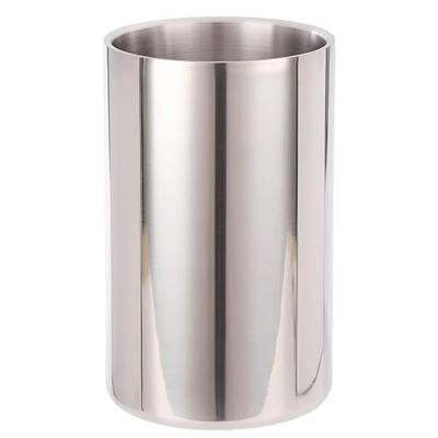 Double Wall Utensil Holder, 304 Stainless Steel Sleek Holder for Countertop | Kitchen Utensil Holder - Spatula Spoon Storage Organizer, Large Utensil Caddy Counter, Shining Utensil Crock, Mirror Polish