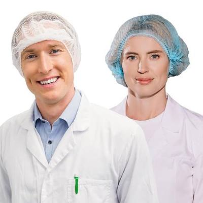 FRONTLINE Disposable Hairnets 100 Pack Hair Nets for Food Service Hair Cap | Surgical Bouffant Caps for Nurses Doctors, Men and Women