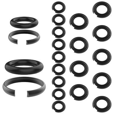 (10+10 Sets) 1/2” and 3/8" Impact Retaining Ring Clip, Friction Ring with O-Ring for Mil-Waukee Electric/Pneumatic Type Impact Wrench