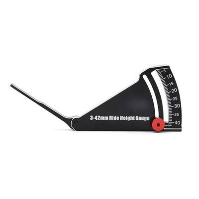 Readytosky RC Car Ride Height Gauge Aluminum Height & Wheel Rim Camber | 3-42mm Adjustable Ruler