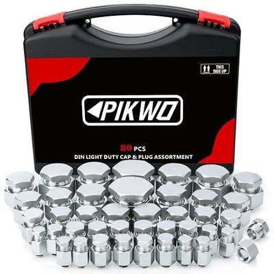 80 Pcs DIN Light Duty Cap & Plug Assortment Hydraulic Adapter Fitting Kit Set, Galvanized Steel with Precision Threading Dash Sizes 12 14 16 18 22 26 30 36