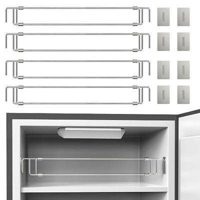 RV Refrigerator Tension Rods, Adjustable Matel Fridge Bar (4 Pack) | RV Fridge Bars, Adjustable 12.5-22.3", Stainless Steel RV Camper & Cabinet Storage Accessories, Travel Trailer Essential