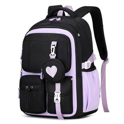 MOONBABY Girls Backpack, Kids Backpack for Girls, School bag for Primary Elementary Teenage, Middle School Students Bookbag