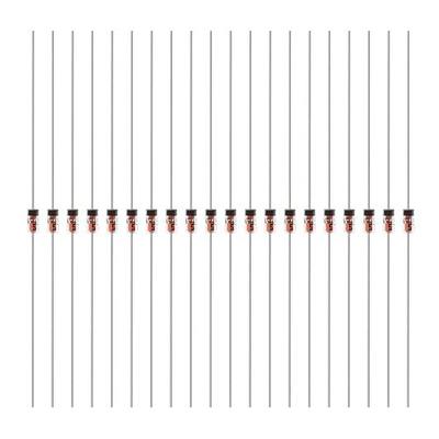 (120Pcs) 1N4148 Rectifier Diodes, 0.2A 100V DO-35 Axial Diodes, 200mA 100Volt Electronic Silicon Diodes