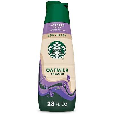 Starbucks Lavender Latte Oatmilk Coffee Creamer, 28 Fl Oz | Non-dairy oatmilk coffee creamer; lavender latte inspired; 28 fl oz