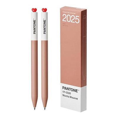 Kaco FIRST Gel Pens 2 Pieces with Black Ink, 0.5 mm Fine Point, Smooth Writing Experience, Aesthetic Cute Stationery for Journaling, Note Taking Pens (2025)