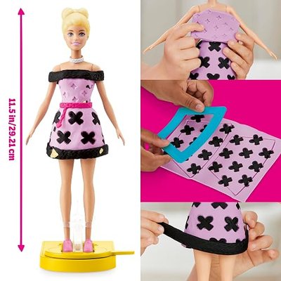 Play-Doh Barbie Designer Fashion Show Set, Make Doll Clothes with 21 Accessories & Modeling Compound, Kids Arts & Crafts for Girls & Boys, Ages 5+