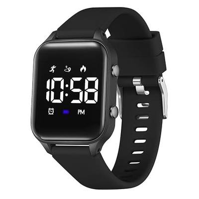 Kids Digital Watches for Boys Girls, Sports Watch with Fitness Tracker, Pedometer, Alarm Clocks, Stopwatch, No App Needed Waterproof Kids Watch, Gift for Teens Student Girls Boys Ages 5-14