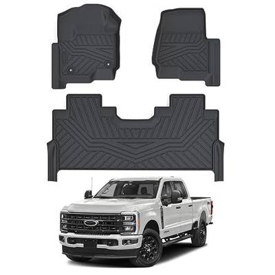 Cartist Floor Mats for 2017-2024 2025 2026 Ford F-250/F-350/F450 Super Duty Crew Cab w/Under Seat Storage, All Weather Floor Liners for F-250 Accessories, Heavy Duty Car Mats, Car Accessories