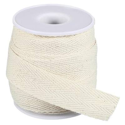 PATIKIL 19mm x 33feet Flat Drawstring Cord Drawstring Replacement Soft Drawstring Cotton Draw Cord Sweatpants Sports Sweatshirts Hoodie Draw Cord Replacement, Beige