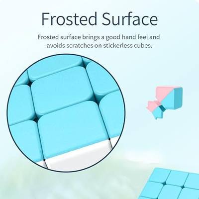 3x3x3 Speed Cube,Stickerless Magic Cube,Smooth Turning Puzzle Box with Anti-Sticky Design,The Most Educational Toy to Effectively Improve Your Child's Concentration and Responsiveness