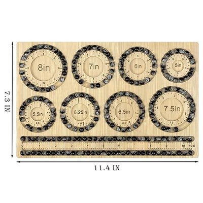 Petoysoso Bead Boards for Jewelry Making, Bamboo Beading Board for Jewelry Bracelet Making, Bracelet Bead Board, Bracelet Bead Board for Bracelet, Jewelry Making Supplies,Bracelet 5"to 8"