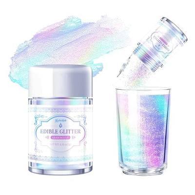 Iridescent Edible Glitter – 5g Rainbow Luster Dust Drink Glitter, Food Grade Shimmer Powder for Cocktails, Cakes, Beverages, Chocolate & Candy