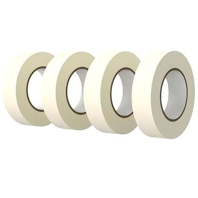 SWRT Masking Tape 0.75 Inch x 55 Yards, 4 Rolls White Tape, General Purpose | Clean Paint Edges; Easy Hand Tear; Writable Surface; Craft & Label Ready; Home, School, Office; 220 Yards Total