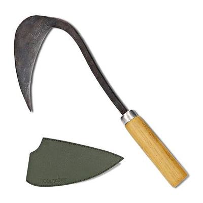 Original Homi Hand Hoe - Traditional Handmade Korean Garden Tool for Weeding Digging & Planting with Forged Steel & Chestnut and Acacia Wood Handle