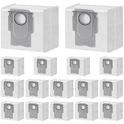16 Packs Q10 Q7 Q5 Bag Replacement for Roborock Q10 S5+, Q7 M5+, Q5 Max+, 3.6L Vaccum Bag for Q10 X5+, Q5+, Q5 Pro+, Q8 Max+, Q7+, Q7 Max+, S8+, S8 Pro Ultra, S7 Pro Ultra, S7 MaxV Ultra