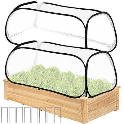 2 Pack Garden Covers for Raised Beds, 45"X22"X16", Freeze Protection | Garden Row Plants Cover Accelerator, Greenhouse Cover, Raised Garden Beds, Protecting Seedlings, Fruits, Vegetable Rows