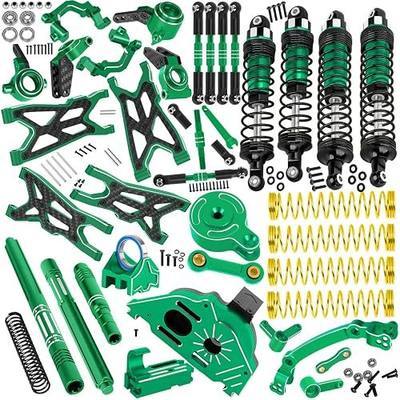 RC Upgrades Part for 1/10 Big Rock 3S BLX,1/8 Typhon 3S BLX,A-Arm,Shocks,Caster Blocks,Steering Blocks,Stub Axle Carriers,Links,Gearbox,Drive Shaft Axles,Support,Steering,Spline,Green