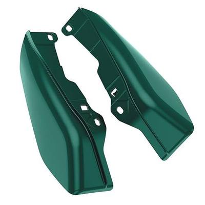 Color - Matched Mid Frame Air Deflectors Heat Shield, Perfectly Fit for Harley Touring Models Alpine Green
