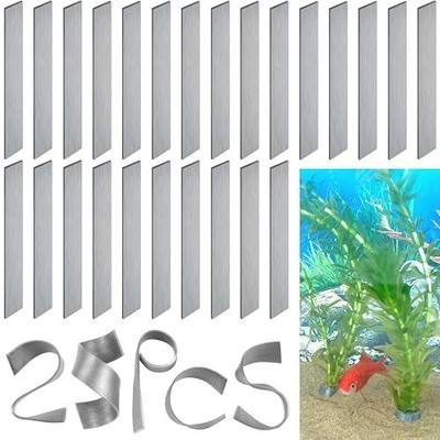 25 Pcs Aquarium Plant Weights, Plant Weights for Fish Tank, Anchors for Live Plants, Stops Plants from Floating in The Aquarium.