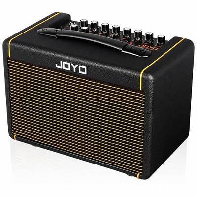 JOYO 20W Acoustic Guitar Amp Battery-Powered Portable Stereo Amplifier with Bluetooth, Reverb/Delay/Chorus Effects, Mic and Guitar Input, USB-C Recording for Practice, Busking & Small Gigs (AC-20S)