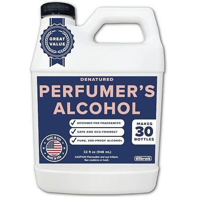 Perfumer's Alcohol, 200-Proof, No Methanol, SD-40B Fragrance Base, 32 oz | Base for Making Luxury Perfume, Cologne, & Room Sprays - Denatured Ethanol for DIY Perfume Formulation, Made in USA